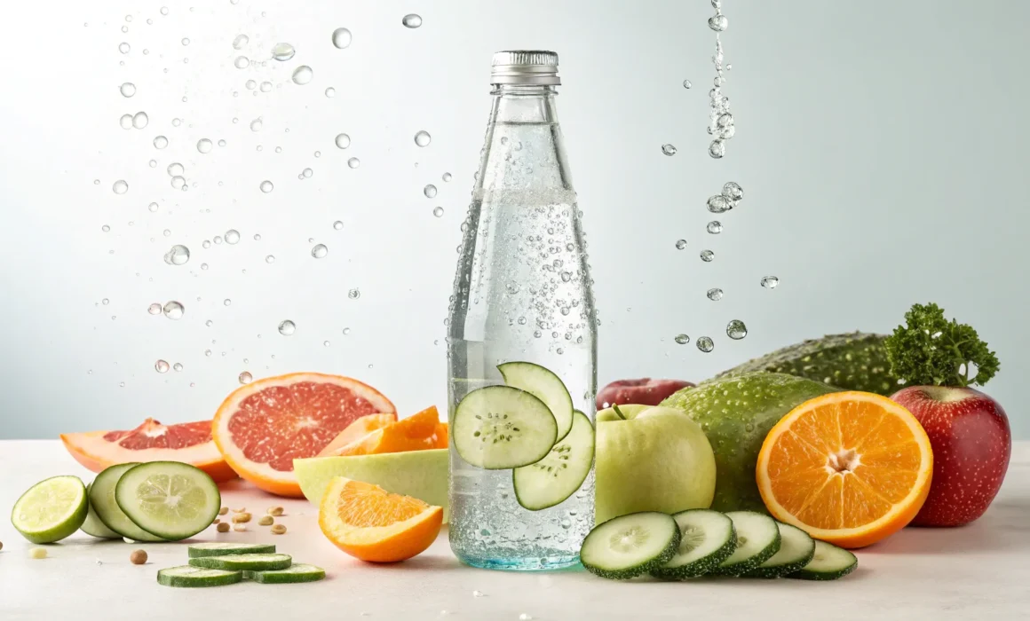 healthy lifestyle sparkling water