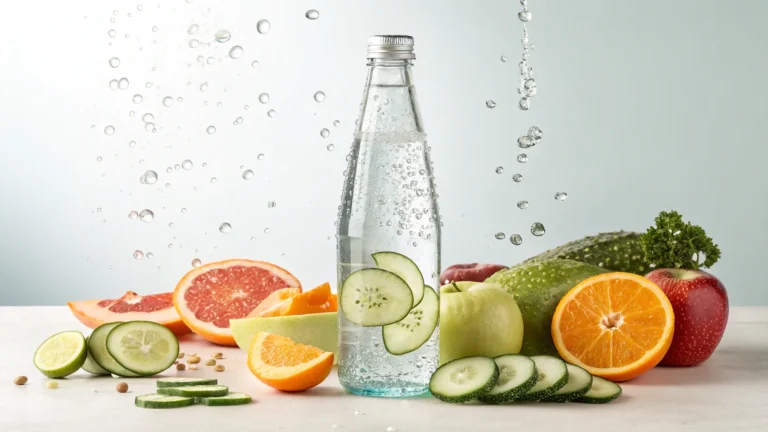 healthy lifestyle sparkling water